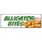 Signmission Alligator Bites Banner Heavy Duty 13 Oz Vinyl with Grommets B-72 Alligator Bites - alternate 1